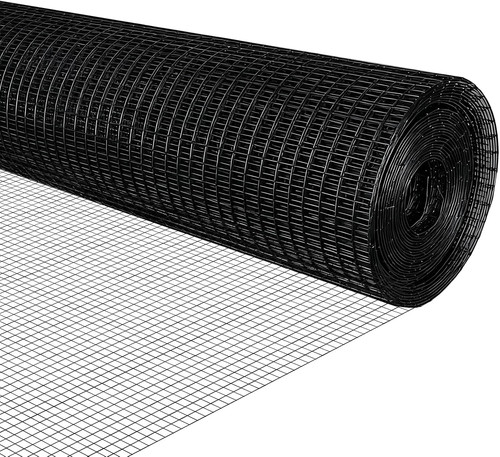 Black hardware cloth inch - black, 1/2